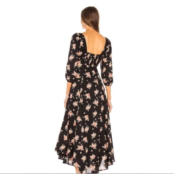 Free People Sea Glass midi dress in black combo - Picture 10 of 11